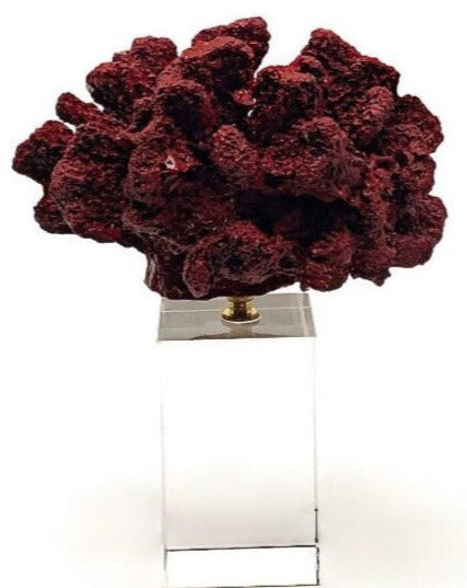 Decorative Gold Crystal Coral Reef, Coral Stone Sculpture, Luxury Coral Stone Home Decor, Polyester Coral Object, Luxury Home Decor Objects, MLH004/3 MARBLEMAR