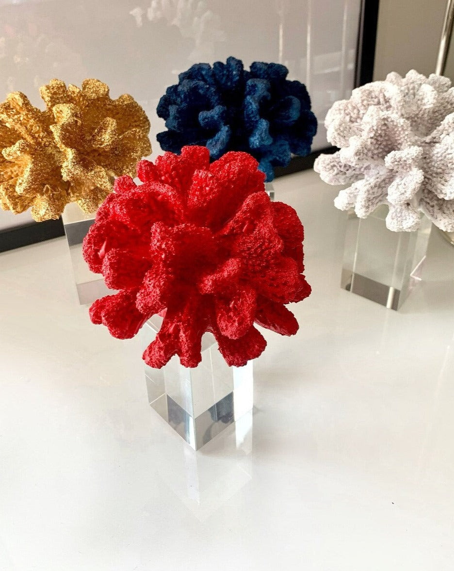 All Ohter Colors Crystal Coral Reef, Coral Stone Sculpture, Luxury Coral Stone Home Decor, Polyester Coral Object, Luxury Home Decor Objects, MLH004/10 MARBLEMAR