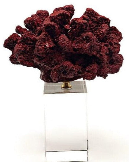 Decorative Gold Crystal Coral Reef, Coral Stone Sculpture, Luxury Coral Stone Home Decor, Polyester Coral Object, Luxury Home Decor Objects, MLH004/3 MARBLEMAR