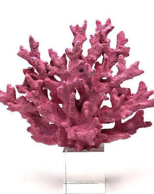 Deep Purple Decorative Crystalline Coral Reef, Coral Decor, Coral Stone Sculpture, Luxury Home Decor Objects, Coral Stone Shelf Decor ,Crystal,Polyester,Classic Coral Objects, MLH001/18 MARBLEMAR