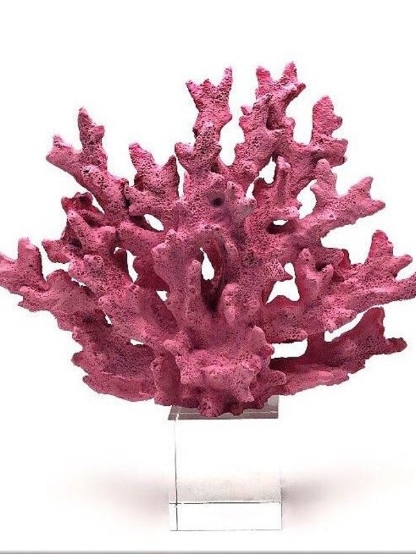 Deep Purple Decorative Crystalline Coral Reef, Coral Decor, Coral Stone Sculpture, Luxury Home Decor Objects, Coral Stone Shelf Decor ,Crystal,Polyester,Classic Coral Objects, MLH001/18 MARBLEMAR