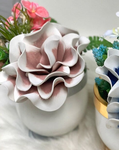 Soft Pink , Luxury Flower Arrangement, Wedding Decor, Quality Artificial Flower, Home Flower Decor, Faux Rose Pot, Luxury Home Decor Flower-MLH003/7